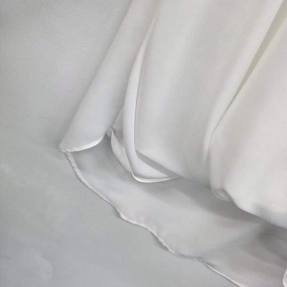 Etcetera Womens Long Sleeve Boho Surplice Blouse Top White Size 10 Button Front - Picture 7 of 14